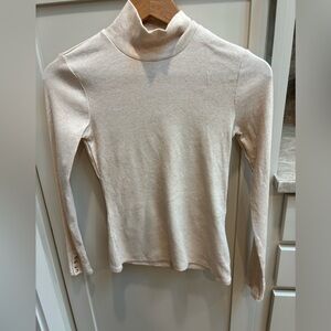 Sezane Cream Ribbed Women's Top- Felix Jumper